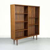 Large Walnut Bookcase by Bertil Fridhagen for Bodafors, 1969