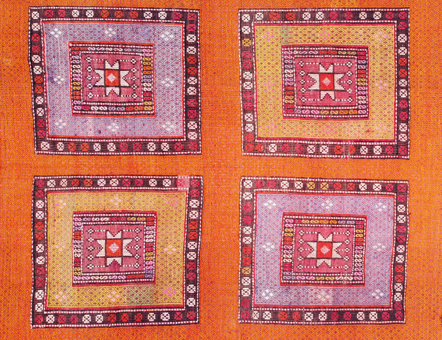 Tapis kilim anatolien fait main 203 cm x 395 cm