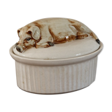Terrine in faience, pig shape