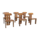 6 chairs natural leather walnut and beech sapporo 70 ' girgi mobili publisher