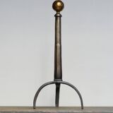 Monumental chenets for fireplace - Italian production - Minimalist design