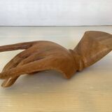 Vide poche baguier main en bois
