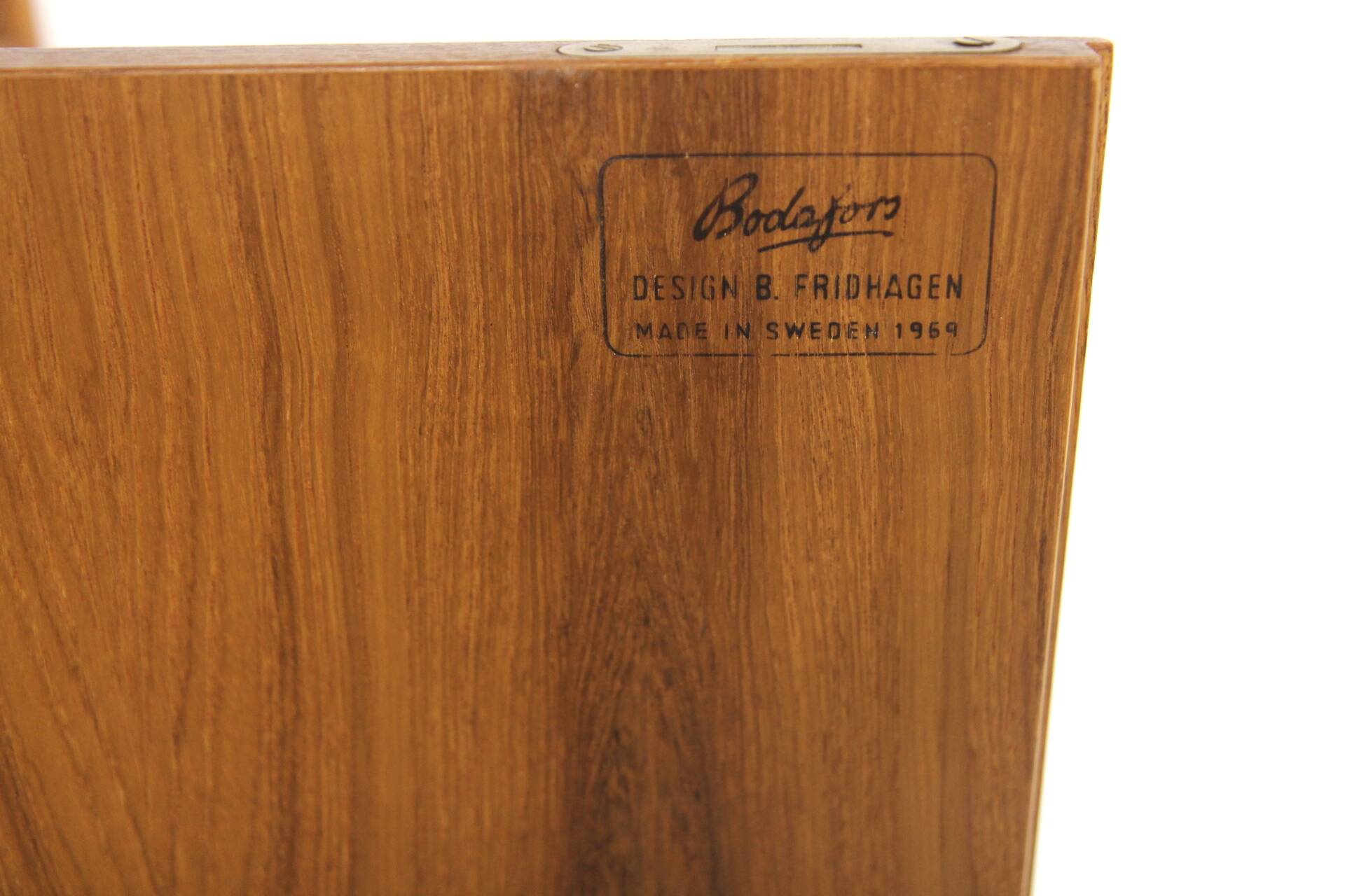 Scandinavian teak sideboard, Bertil Fridhagen, Bodafors, Sweden, 1960