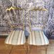 Paire de chaises Chiaviari en laiton
