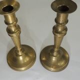 Pair of bronze candlesticks / Vintage