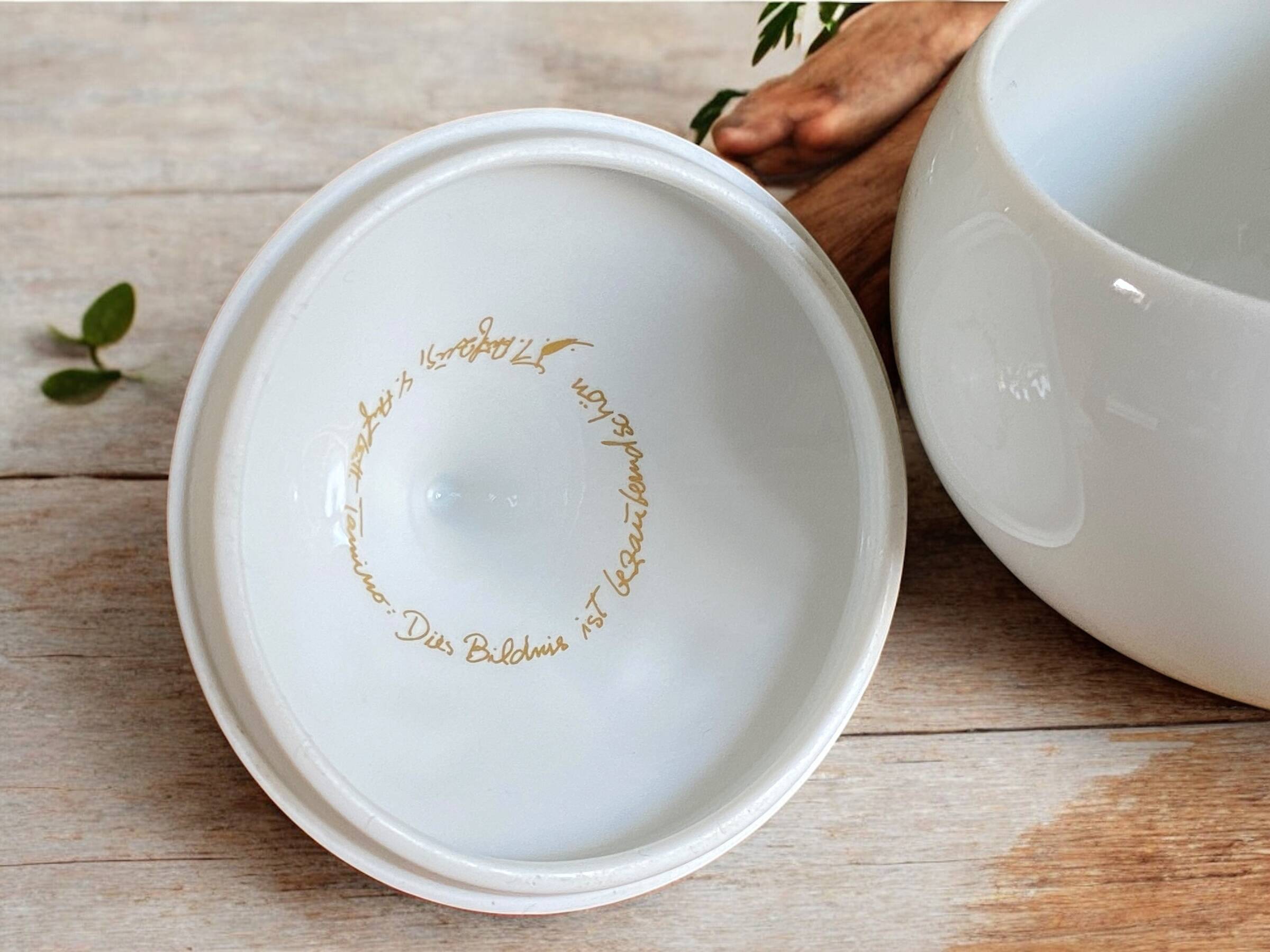 Vintage Rosenthal porcelain sugar bowl, The Magic Flute - Design Wiinblad