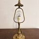 Antique Bouillotte Table Lamp Brass Chiseled Louis XVI Style