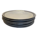 6 assiettes creuses en porcelaine blanche