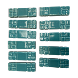 11 ceramic knife holders signed Jean Garillon