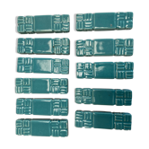 11 ceramic knife holders signed Jean Garillon