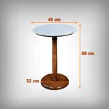 Walnut and marble gueridon, Restoration style – early 20th century