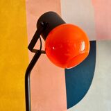 Vintage orange opaline design floor lamp