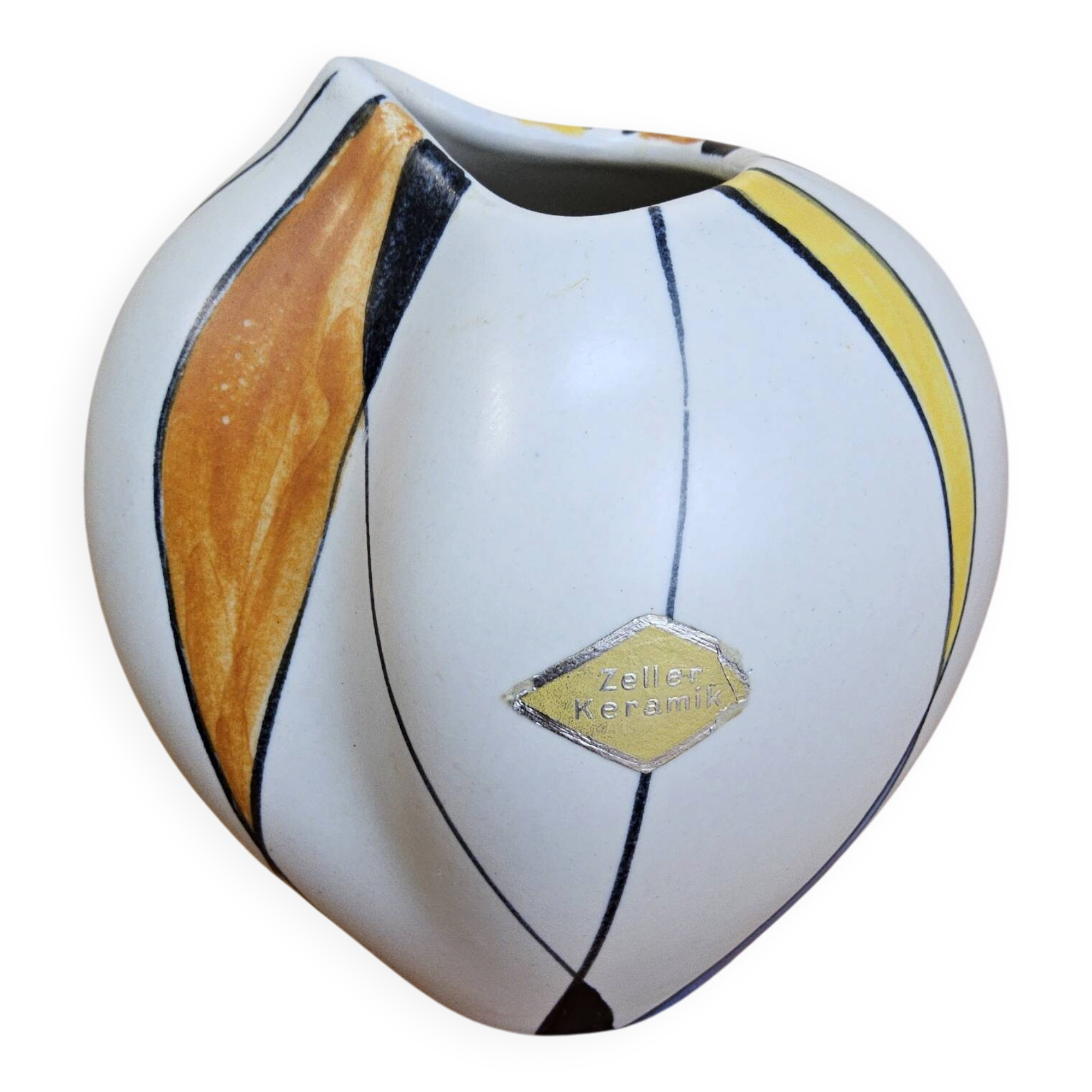 Vintage West Germany Zeller Keramik vase (Georg Schmider) 50s