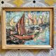 Tableau Vintage - Oil on Canvas, Signed J. Paradis – 20th Century