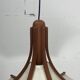 Suspension en teck et lin par Domus, années 1970