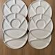 Set of 6 earthenware fondue plates