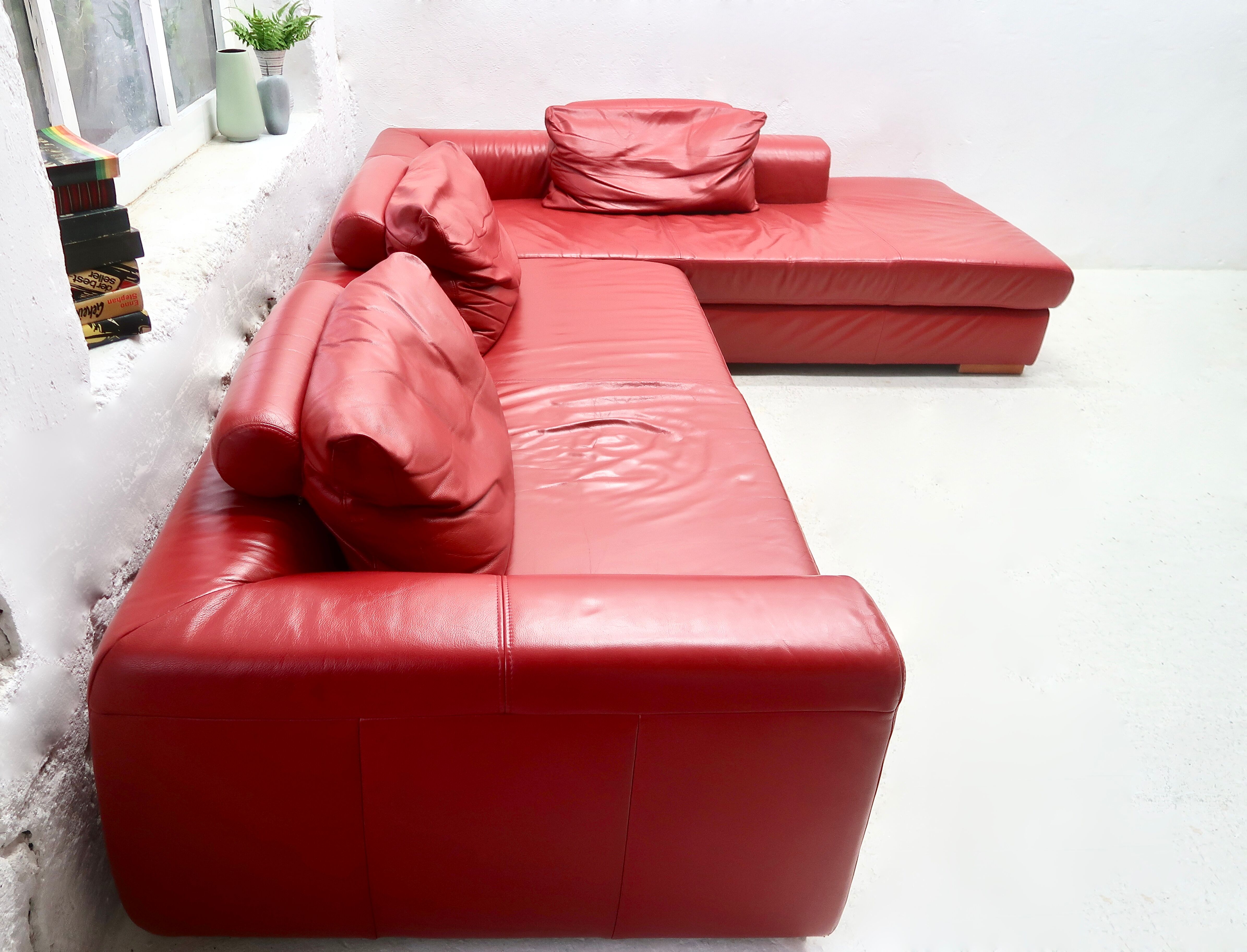 Ewald Schillig leather sofa, 2000s