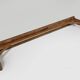 Rustic French bench in oak with carvings and nice patina, ca. 1850