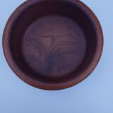 Carved wooden salad bowl