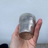 Art Deco silver-plated glass cup