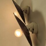 Enamelled sheet metal wall lights