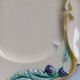 set of 6 artichoke plates, barbotine, Lille Fives factory.