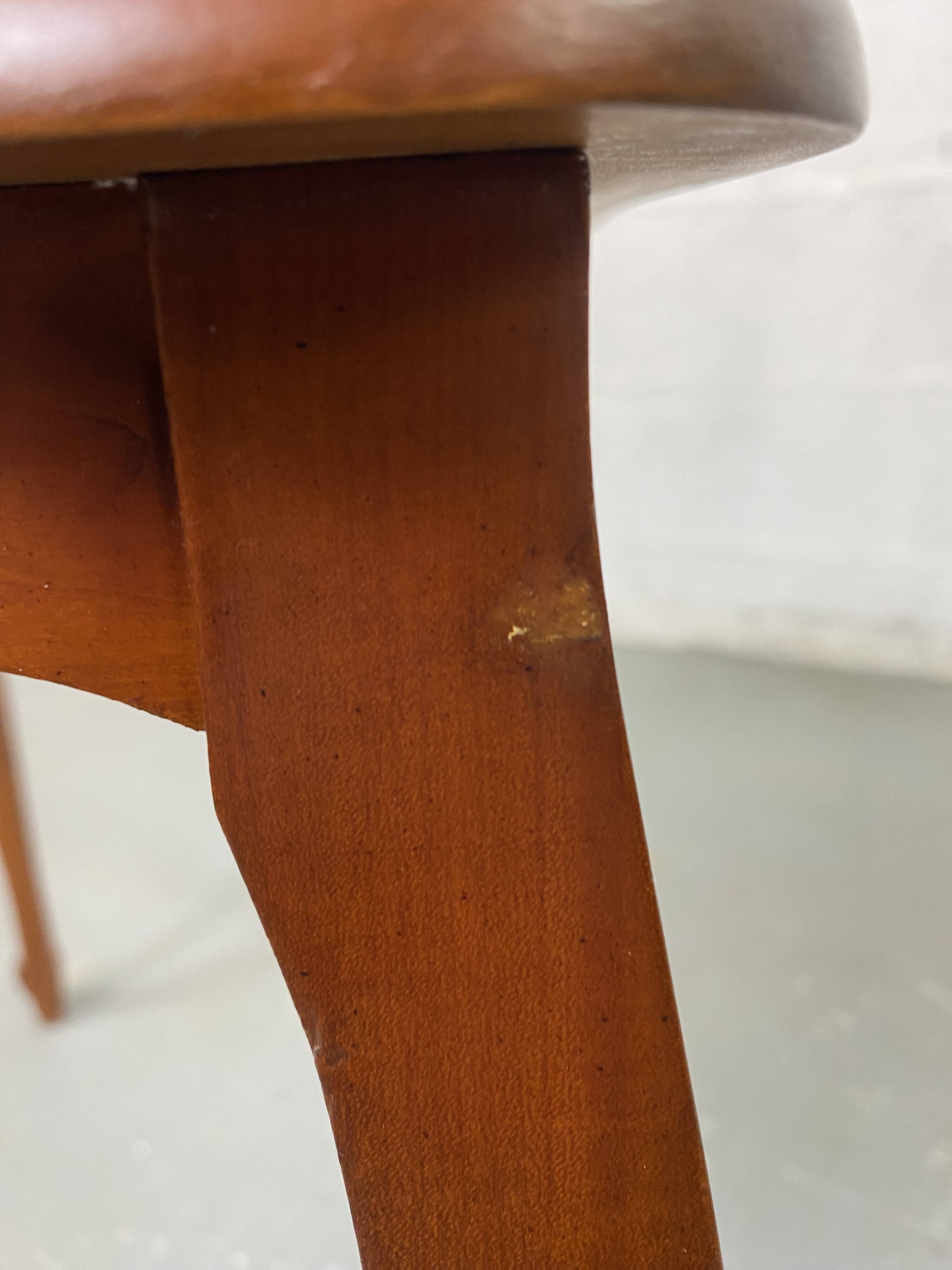 Vintage Louis XV style nesting tables in cherry wood