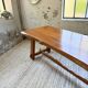 Aranjou farmhouse table in blond elm, 1950s