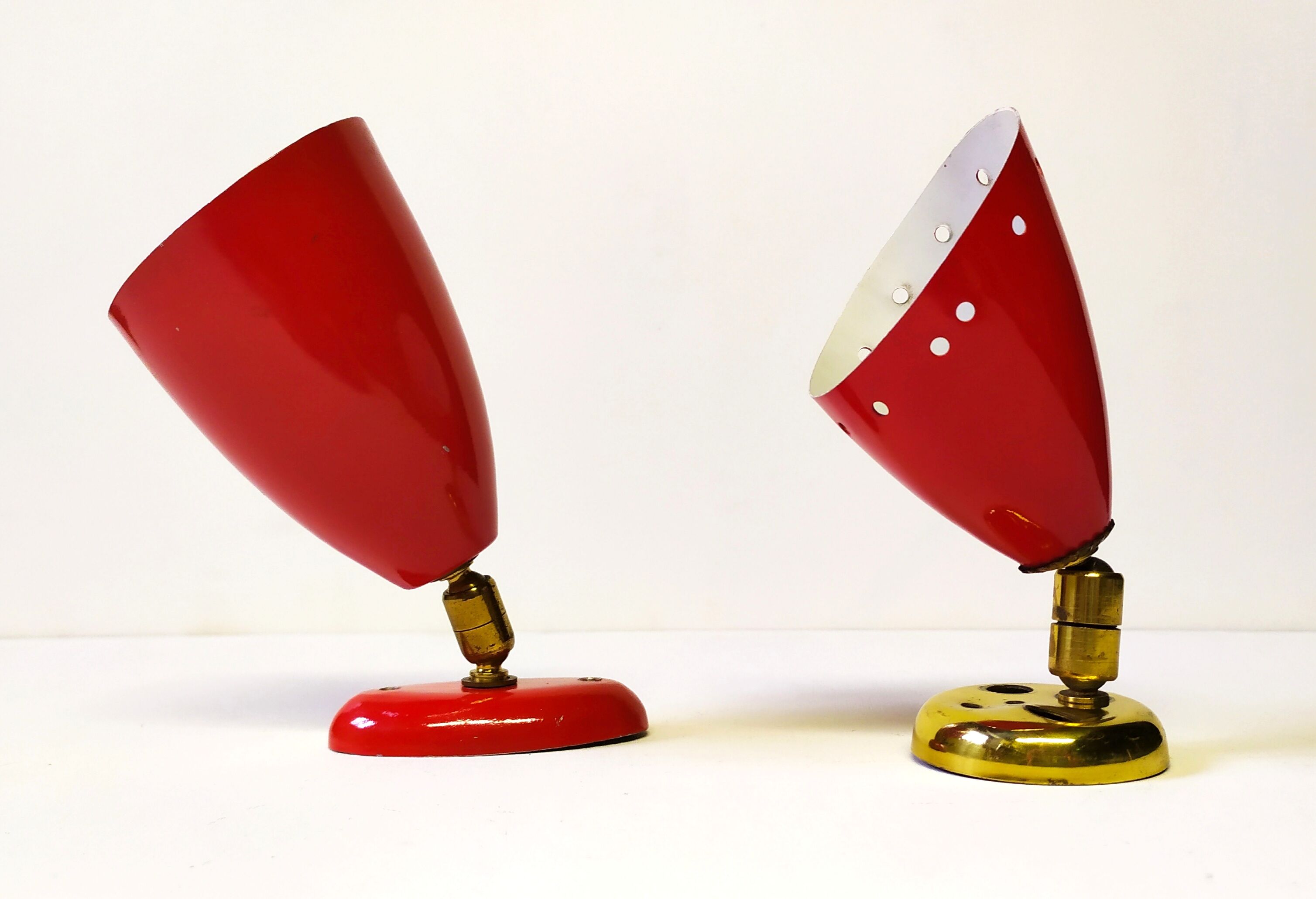 Set of 7 spotlights from the 1940s.