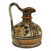 Vase en céramique italienne cruche modèle 1680/16 ars italica marron et orange