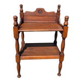 Table d'appoint vintage en bois massif