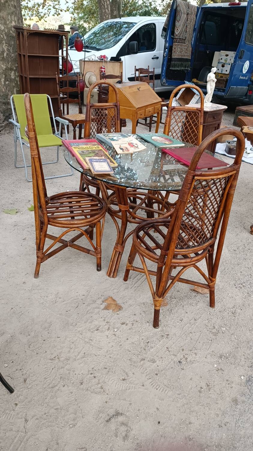 Rattan garden furniture