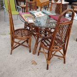 Salon de jardin rotin