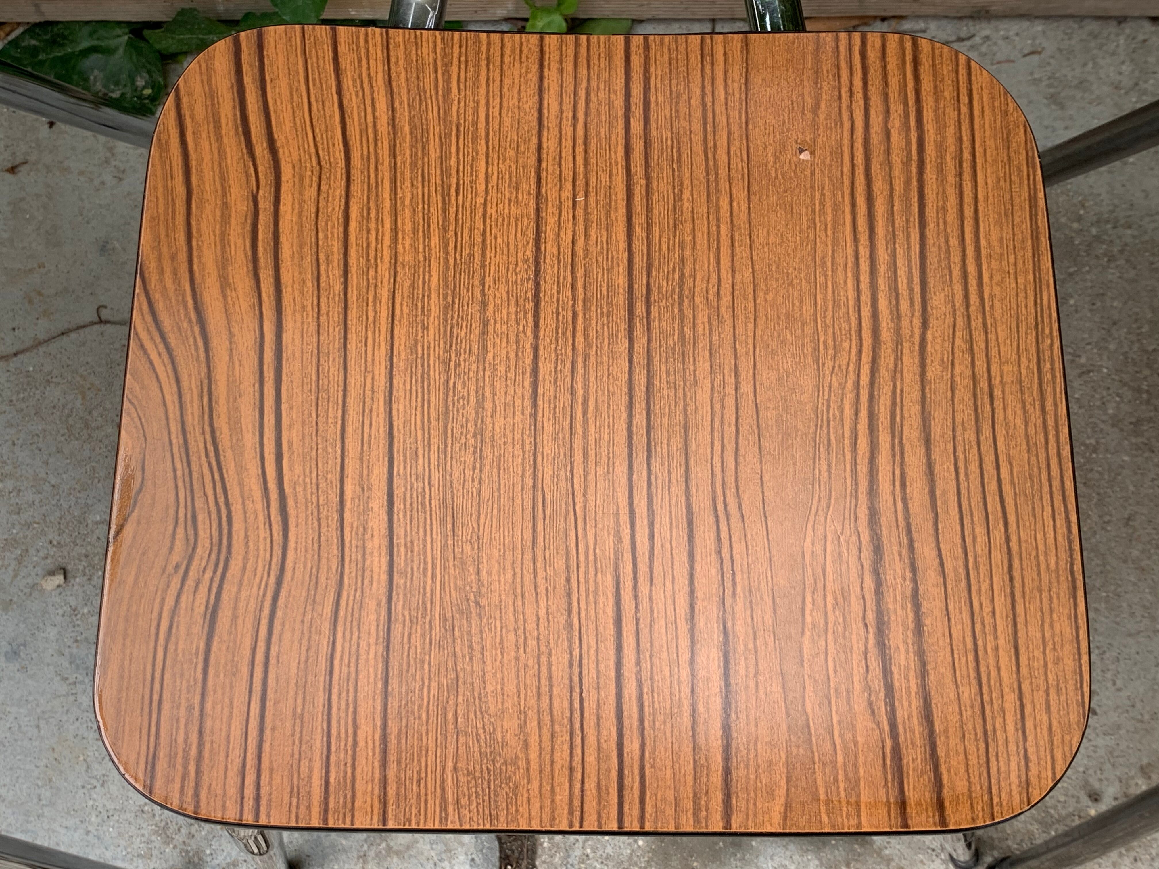 Mismatched formica chairs