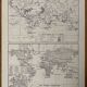 Lithographie planisphère carte de la Terre de 1928