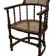 Antique Barley Twist, Rattan Seated Captains Chair easy chair Classic