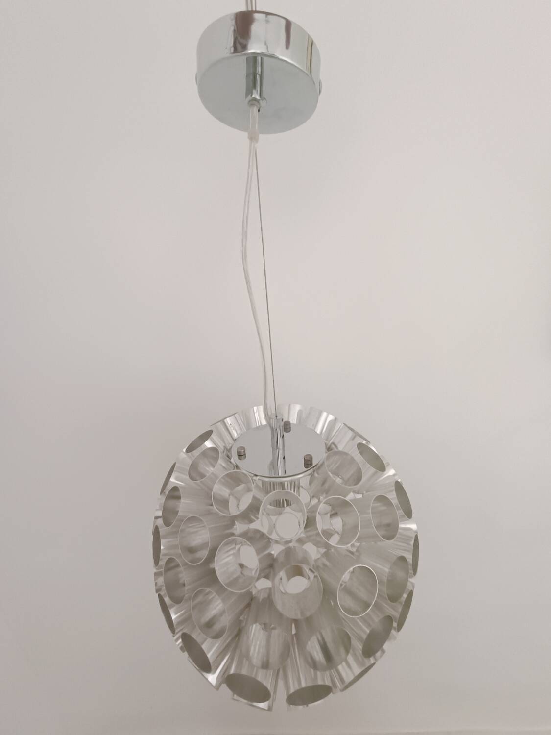Space Age aluminium lamp