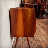 Mini sideboard TV cabinet end of Scandinavian vintage sofa
