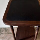 Dark wood side table