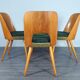 Set 4 chairs in beech Jirak Mid-Century Czechoslovakia 1960 s