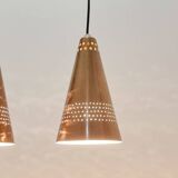 Mid-Century Scandinavian Copper & Teak Pendant by Hans-Agne Jakobsson, 1950s