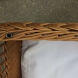 Large cradle wicker vintage organic mattress with "sound"