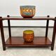 Mid-century modern bamboo side table by Gervasoni