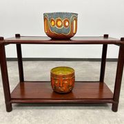Mid-century modern bamboo side table by Gervasoni