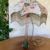Lamp with glass foot