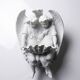 Basin in fine porcelain decorated with 2 angels, Germany 1900-1930
