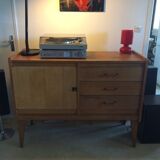 French vintage buffet oak furniture 50/60