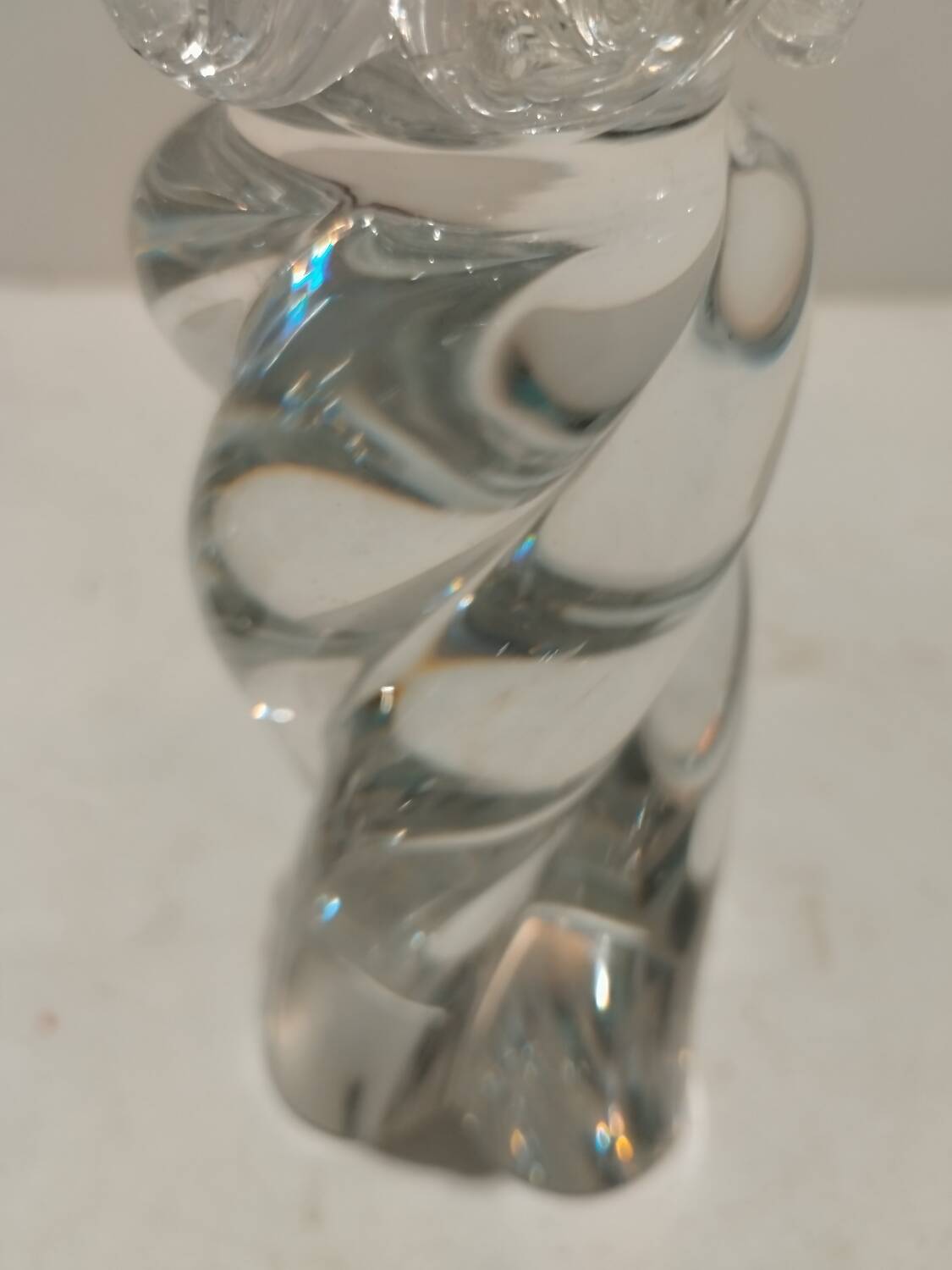 Pair of Baccarat candlesticks