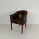 Chaise de bureau en cuir de mouton
