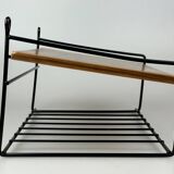 60s 70s teak shelf wall shelf telephone shelf string shelf Danish design
